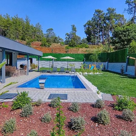 Villa Luxury Detached With Large Garden And Private Pool In Goecek Inlice Fethiye